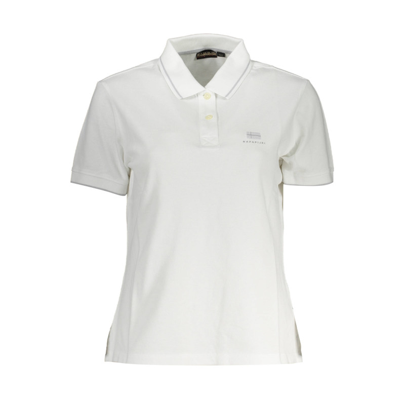 NAPAPIJRI POLO SHORT SLEEVE WOMAN WHITE