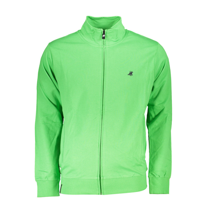 US GRAND POLO MEN&39S GREEN ZIPPED SWEATSHIRT