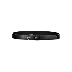 TOMMY HILFIGER LEATHER BELT WOMEN BLACK