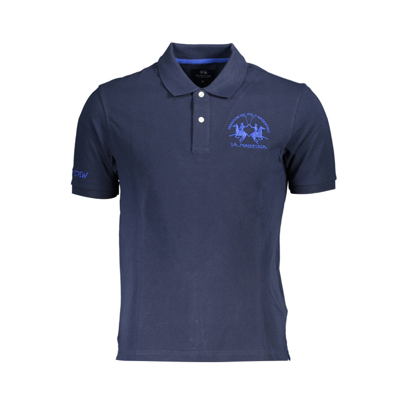 LA MARTINA POLO SHORT SLEEVE MAN BLUE