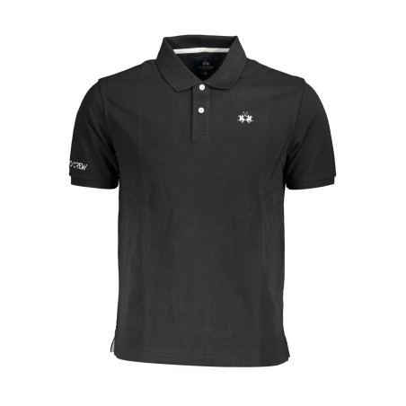 LA MARTINA POLO SHORT SLEEVE MAN BLACK