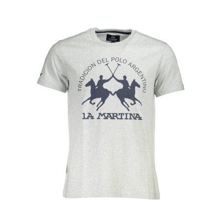 LA MARTINA T-SHIRT MANICHE CORTE UOMO GRIGIO