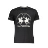 LA MARTINA BLACK MAN SHORT SLEEVE T-SHIRT