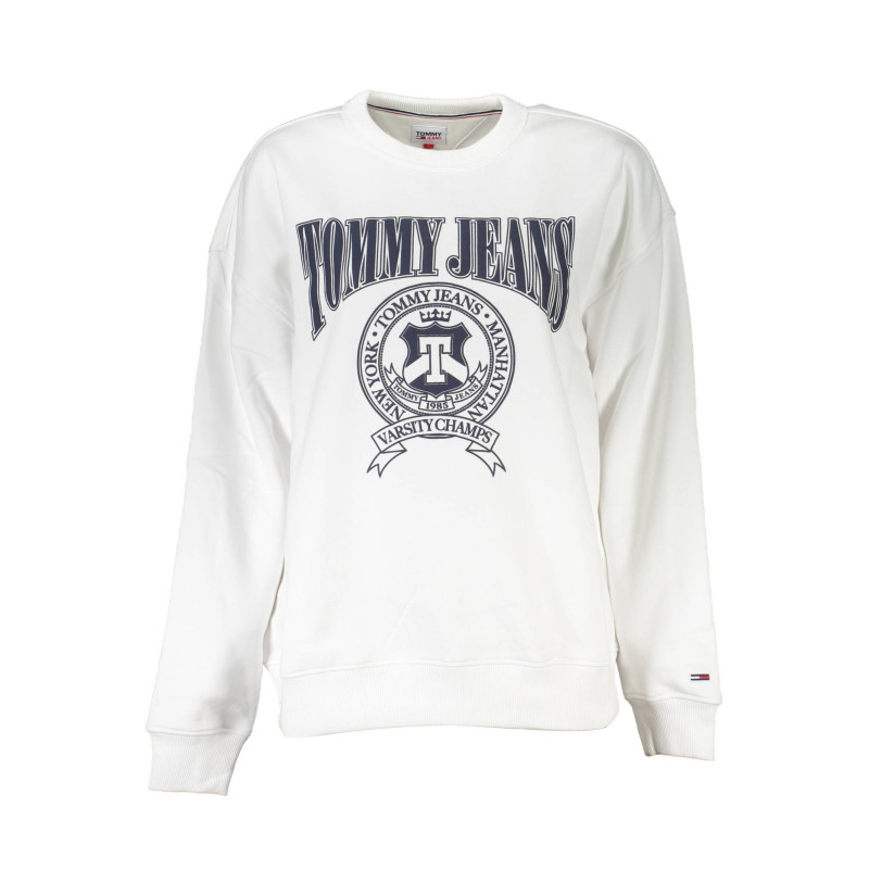 TOMMY HILFIGER WOMEN&39S WHITE SWEATSHIRT WITHOUT ZIP