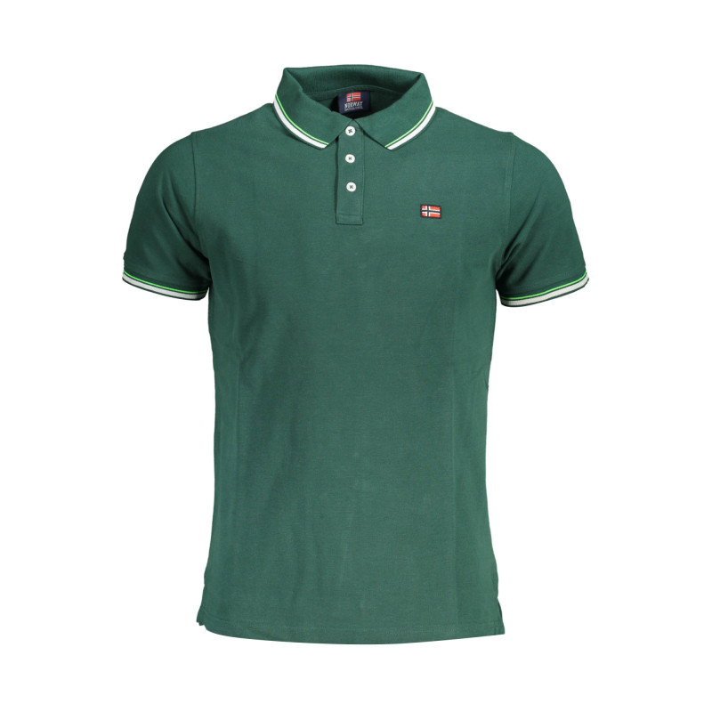 NORWAY 1963 POLO MANICHE CORTE UOMO VERDE