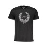 GIAN MARCO VENTURI BLACK MAN SHORT SLEEVE T-SHIRT