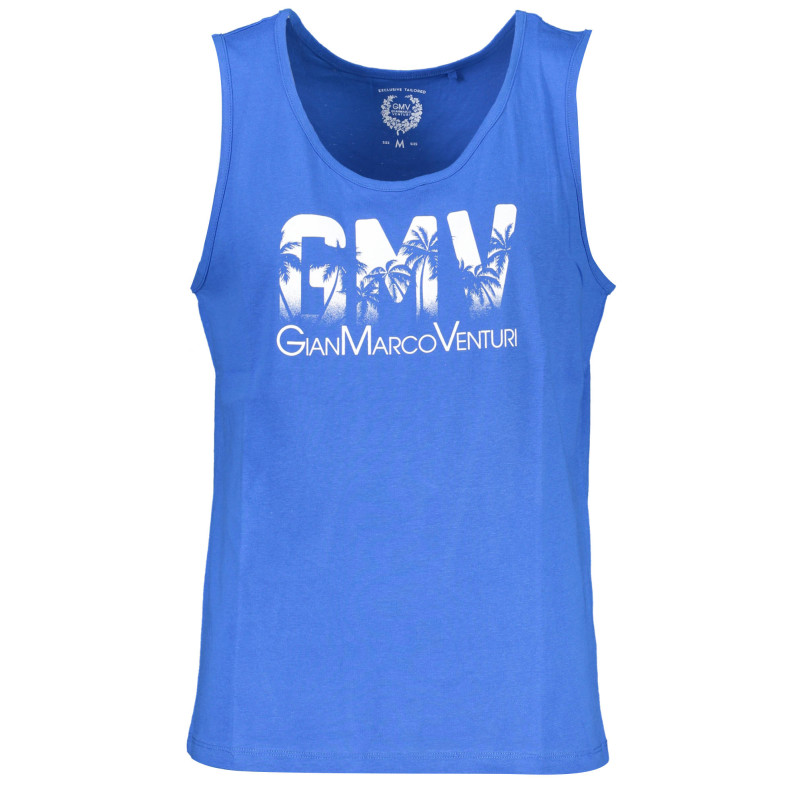 GIAN MARCO VENTURI MAN BLUE TANK TOP