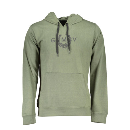 GIAN MARCO VENTURI MEN&39S GREEN SWEATSHIRT WITHOUT ZIP