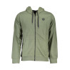 GIAN MARCO VENTURI MEN&39S GREEN ZIPPED SWEATSHIRT