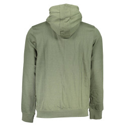 GIAN MARCO VENTURI MEN&39S GREEN ZIPPED SWEATSHIRT