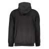 GIAN MARCO VENTURI MEN&39S BLACK ZIPPED SWEATSHIRT