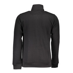 GIAN MARCO VENTURI MEN&39S BLACK ZIPPED SWEATSHIRT