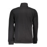 GIAN MARCO VENTURI MEN&39S BLACK ZIPPED SWEATSHIRT