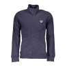 GIAN MARCO VENTURI MEN&39S BLUE ZIPPED SWEATSHIRT