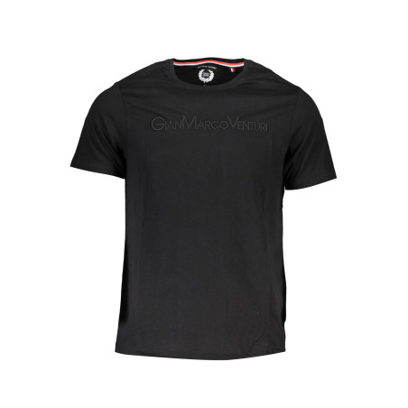 GIAN MARCO VENTURI BLACK MAN SHORT SLEEVE T-SHIRT