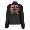 CAVALLI CLASS SWEATSHIRT WITH ZIP WOMAN BLACK