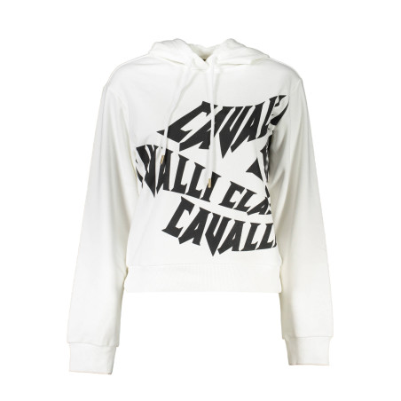 CAVALLI CLASS SWEATSHIRT WITHOUT ZIP WOMAN WHITE