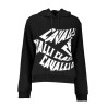 CAVALLI CLASS BLACK SWEATSHIRT WITHOUT ZIP