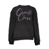 CAVALLI CLASS BLACK SWEATSHIRT WITHOUT ZIP