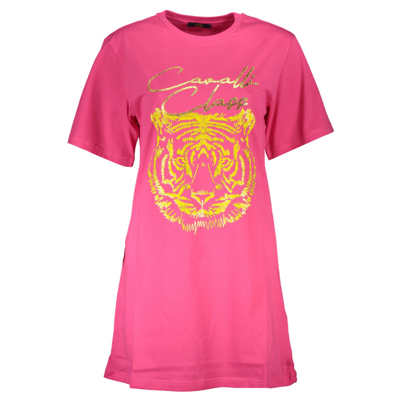 CAVALLI CLASS T-SHIRT MANICHE CORTE DONNA ROSA