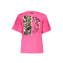 CAVALLI CLASS T-SHIRT MANICHE CORTE DONNA ROSA