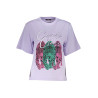 CAVALLI CLASS PURPLE WOMAN SHORT SLEEVE T-SHIRT