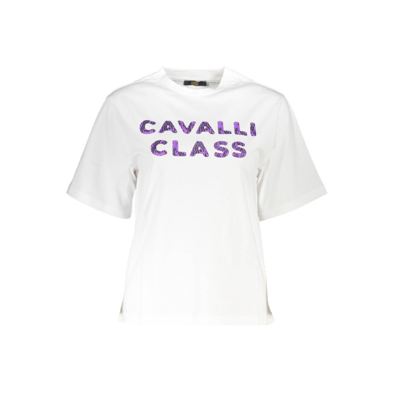 CAVALLI CLASS T-SHIRT MANICHE CORTE DONNA BIANCO