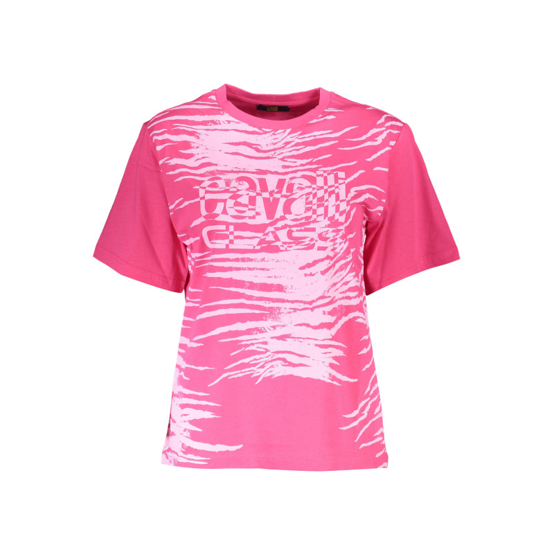 CAVALLI CLASS T-SHIRT SHORT SLEEVE WOMAN PINK