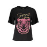 CAVALLI CLASS T-SHIRT MANICHE CORTE DONNA NERO