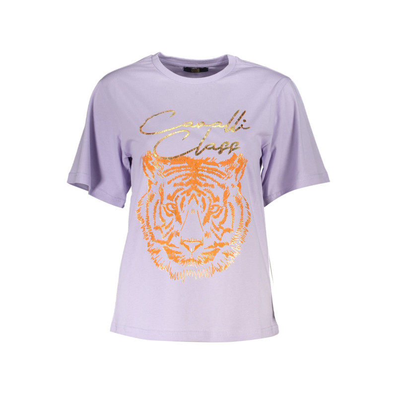 CAVALLI CLASS T-SHIRT MANICHE CORTE DONNA VIOLA