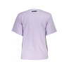 CAVALLI CLASS PURPLE WOMAN SHORT SLEEVE T-SHIRT