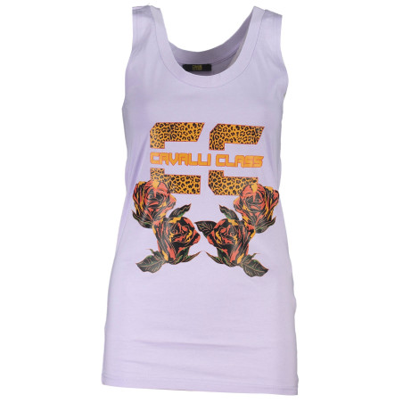 CAVALLI CLASS PURPLE WOMEN&39S TANK TOP