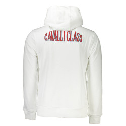 CAVALLI CLASS FELPA CON ZIP UOMO BIANCO