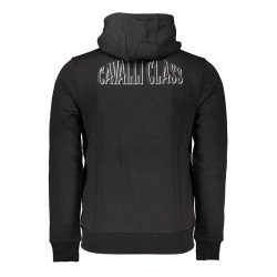 CAVALLI CLASS FELPA CON ZIP UOMO NERO