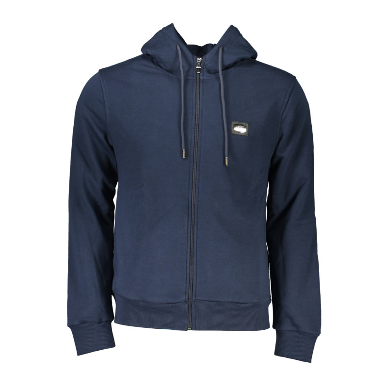 CAVALLI CLASS FELPA CON ZIP UOMO BLU