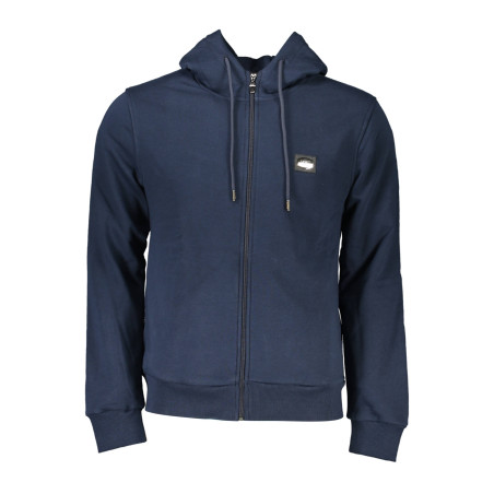 CAVALLI CLASS FELPA CON ZIP UOMO BLU