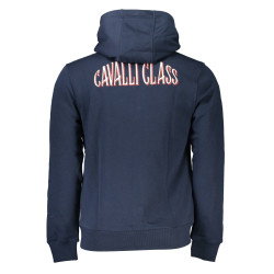 CAVALLI CLASS FELPA CON ZIP UOMO BLU