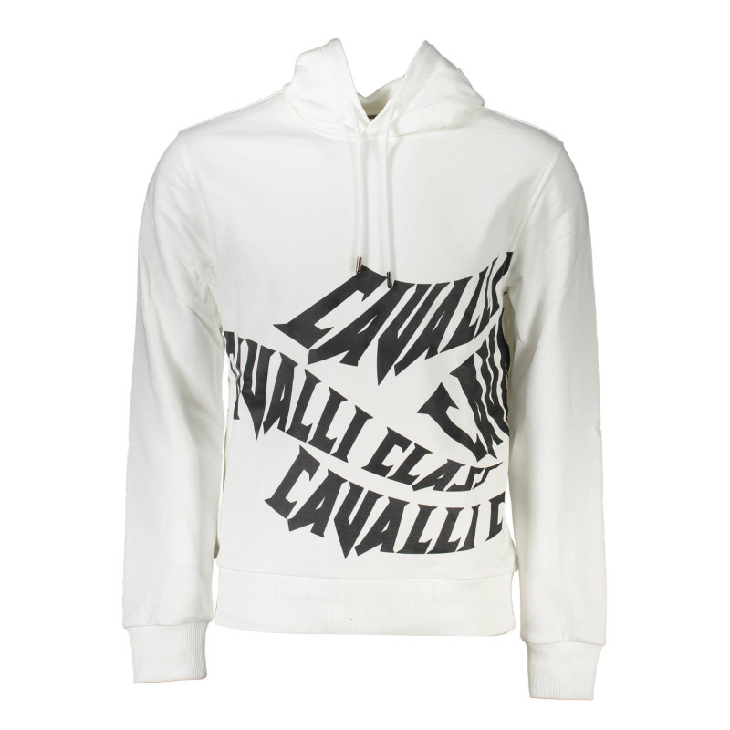 CAVALLI CLASS SWEATSHIRT WITHOUT ZIP MAN WHITE