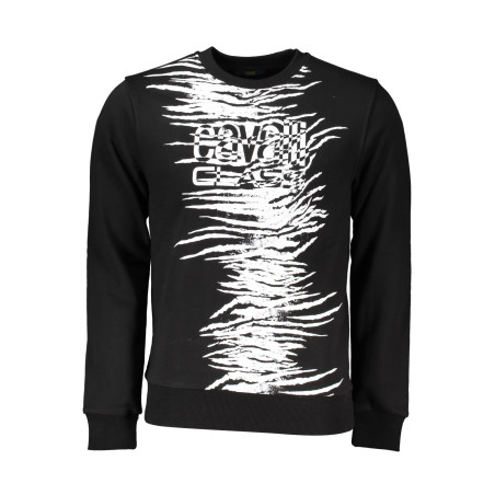 CAVALLI CLASS SWEATSHIRT WITHOUT ZIP BLACK MAN