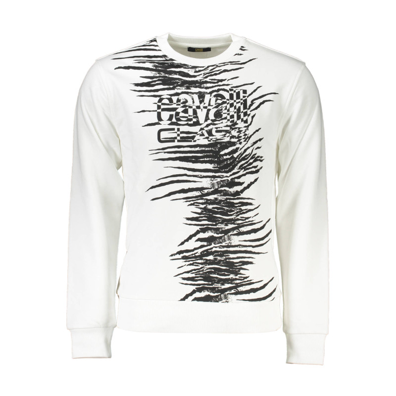 CAVALLI CLASS SWEATSHIRT WITHOUT ZIP MAN WHITE