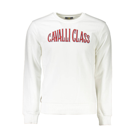 CAVALLI CLASS FELPA SENZA ZIP UOMO BIANCO