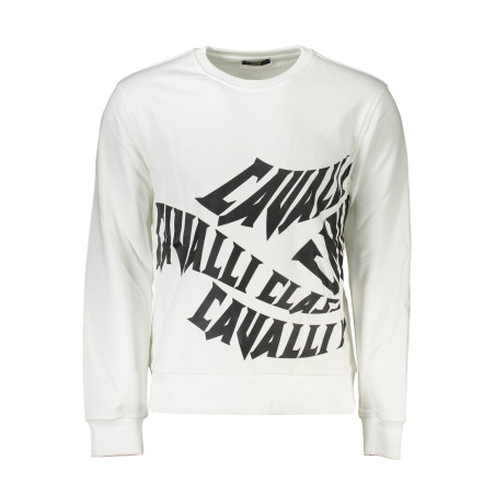 CAVALLI CLASS SWEATSHIRT WITHOUT ZIP MAN WHITE