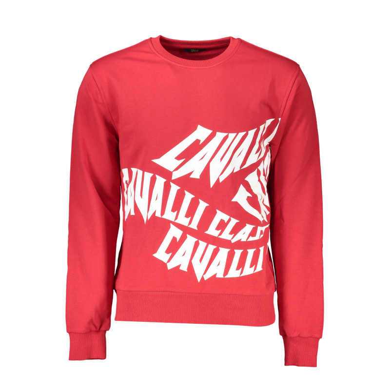 CAVALLI CLASS SWEATSHIRT WITHOUT ZIP MAN RED