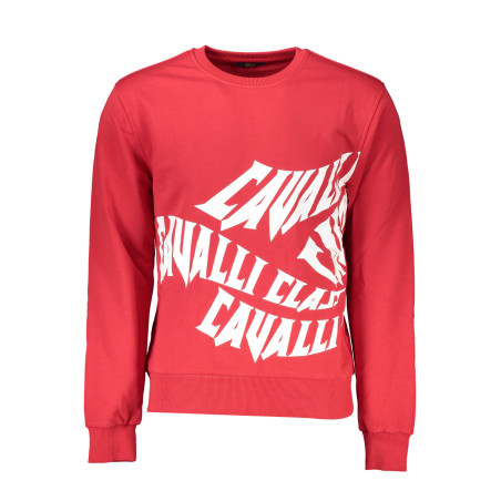 CAVALLI CLASS SWEATSHIRT WITHOUT ZIP MAN RED