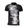 CAVALLI CLASS POLO SHORT SLEEVE MAN BLACK