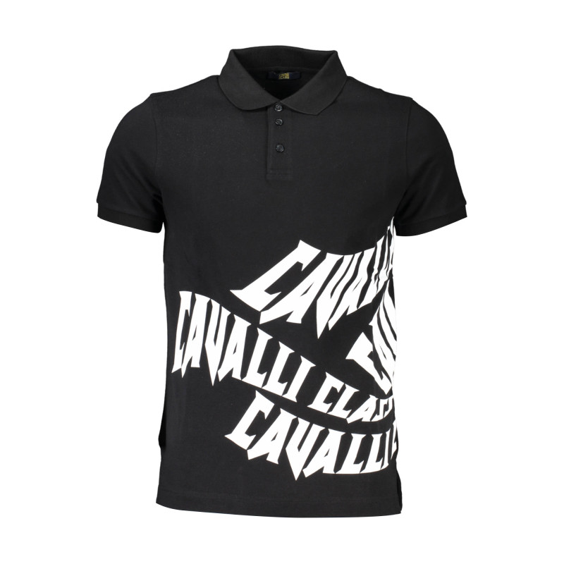 CAVALLI CLASS POLO MANICHE CORTE UOMO NERO