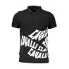 CAVALLI CLASS POLO SHORT SLEEVE MAN BLACK