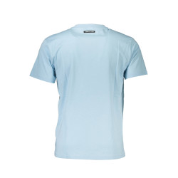 CAVALLI CLASS T-SHIRT MANICHE CORTE UOMO AZZURRO