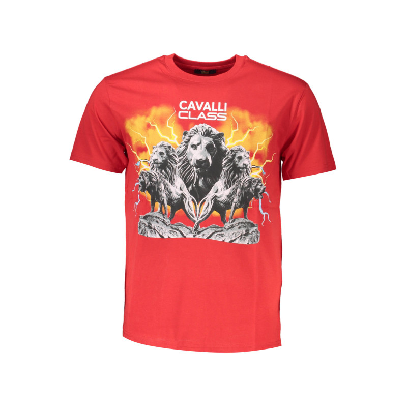 CAVALLI CLASS T-SHIRT MANICHE CORTE UOMO ROSSO