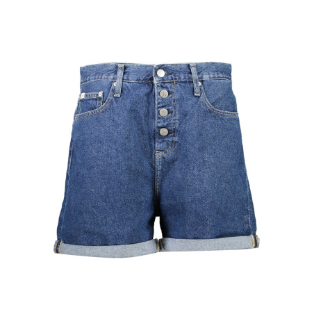 CALVIN KLEIN JEANS SHORT WOMAN BLUE